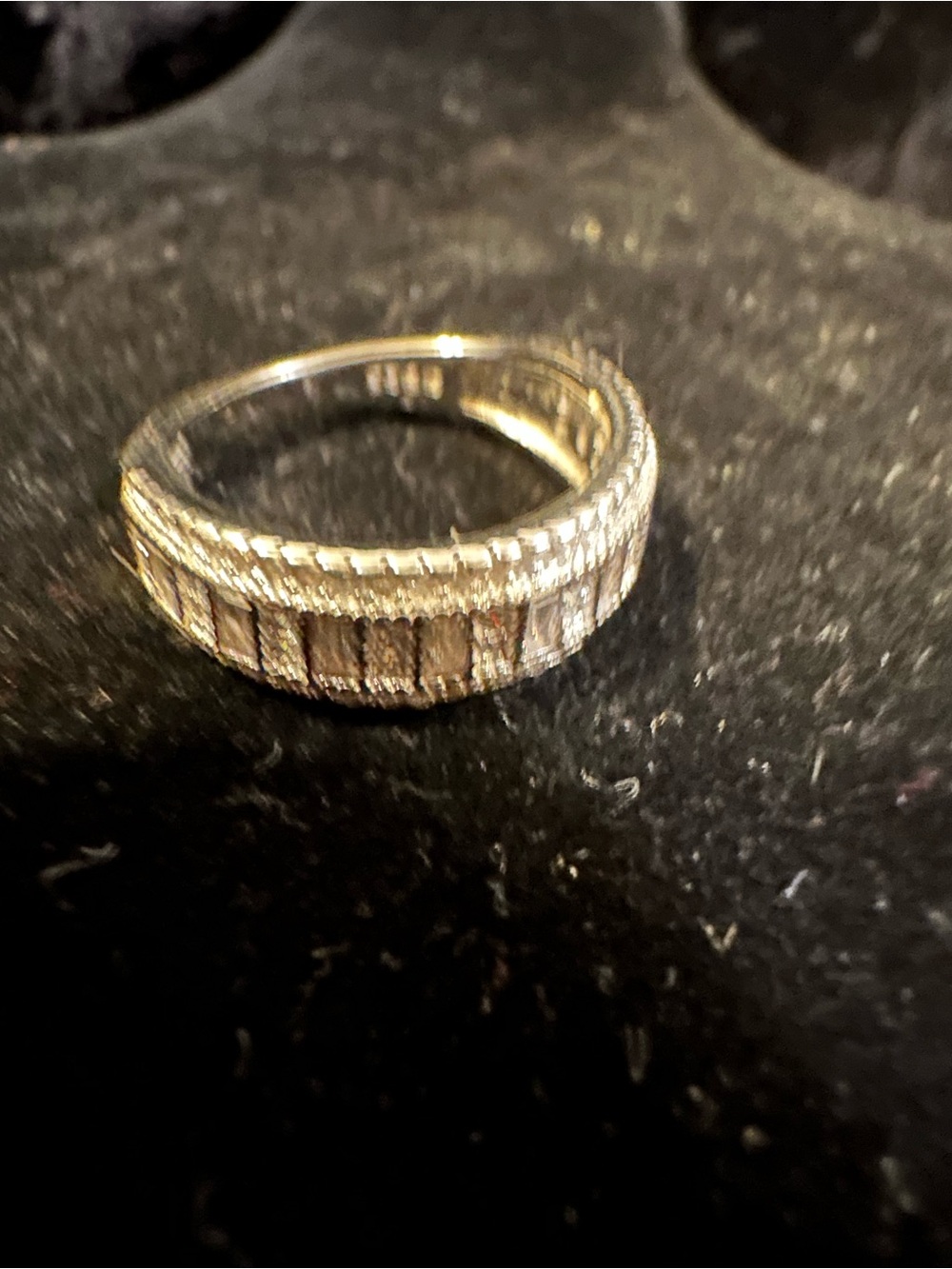 23) Baguette Cubic Zirconia Sterling Silver Ring - Picture 7 of 8